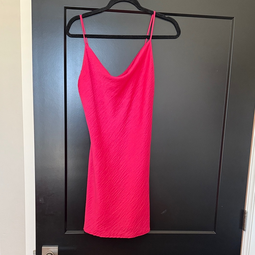 Vibrant Pink Slip Dress